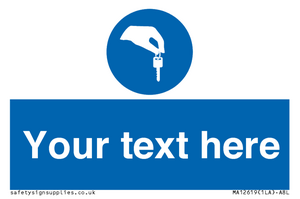 Custom Mandatory Keys Sign